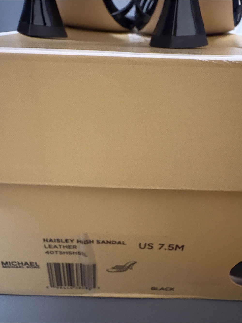 Michael Kors Haisley Black Strappy Square-Toe Heels NIB - Picture 7 of 7
